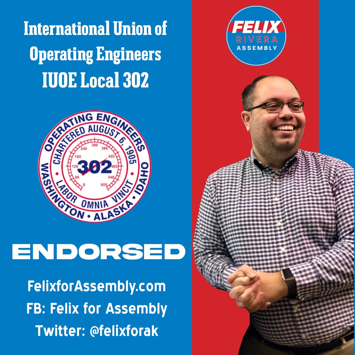 Thank you to IUOE Local 302 for your support! It means so much to receive the support of the working people who keep our city running! 
#akelect #ancgov
