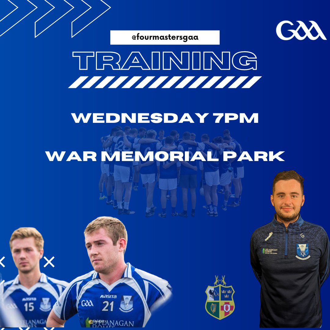 fourmastersgaa's tweet photo. 🔵⚪ Training Wednesday night 🔵⚪
🔵⚪ War Memorial Park 🔵⚪
New players of all abilities welcome.
#gaa #ireland #gaelicfootball #irish #gaelicgames #sport #gaelic #football #allireland #sports #fourmasters #coventry #covuni #thefourps #fourpsonfire #wearewarwick #RiseUp https://t.co/kAddsAFNPL