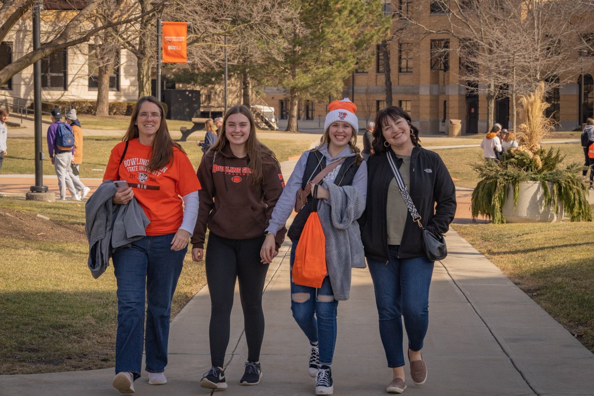 bgsu's tweet photo. May your next four years be filled with orange and brown 🧡#BGBound https://t.co/1RVsel7rRB
