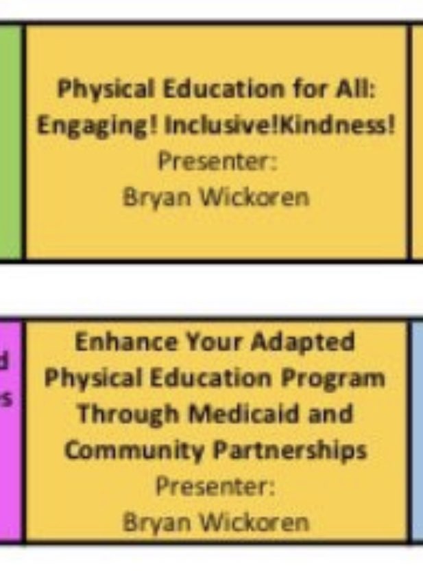 blwickoren's tweet photo. Thank you @NDSHAPE for the opportunity to present a few sessions on #unifiedpe #adaptedPE!! Thanks @GopherSport Owen Carlson for equipment for presentations! “Moving Forward”#NDShape2023
Great ND Physical Educators doing great work! @DrJoeDeutsch @carmelhealth awesome keynote! https://t.co/p04ESmy759