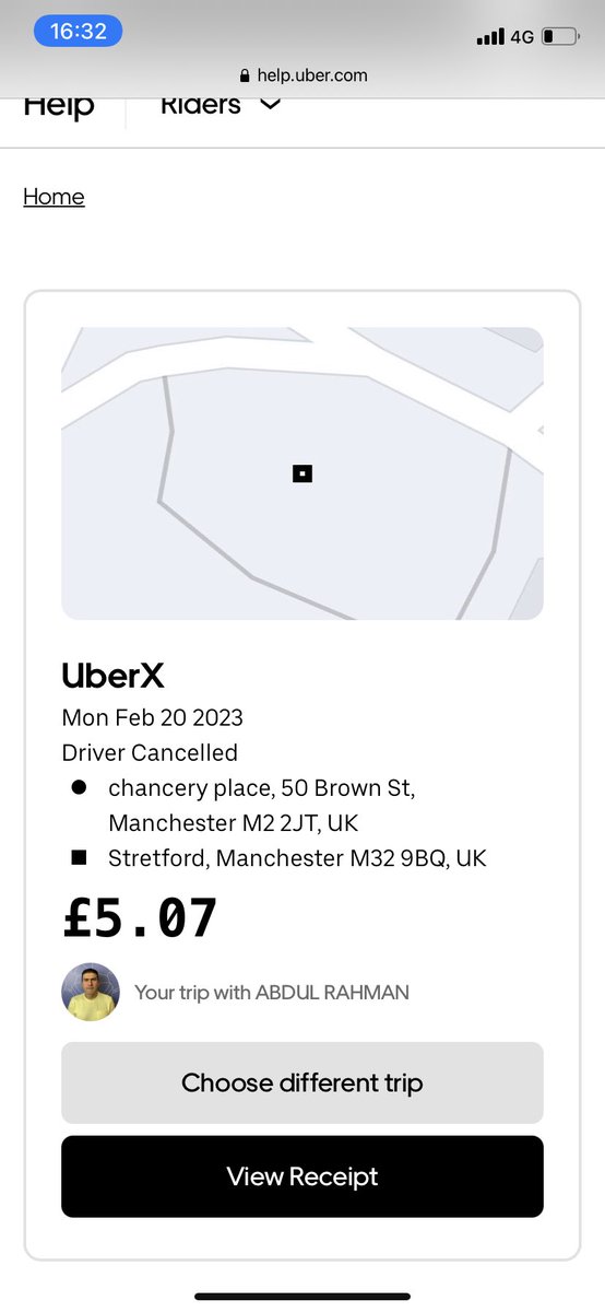 bds885's tweet photo. @Uber how do I raise this as a complaint? The driver cancelled and I’ve been charged for it!! I missed my meeting waiting for another one https://t.co/eEdGtYgXKS