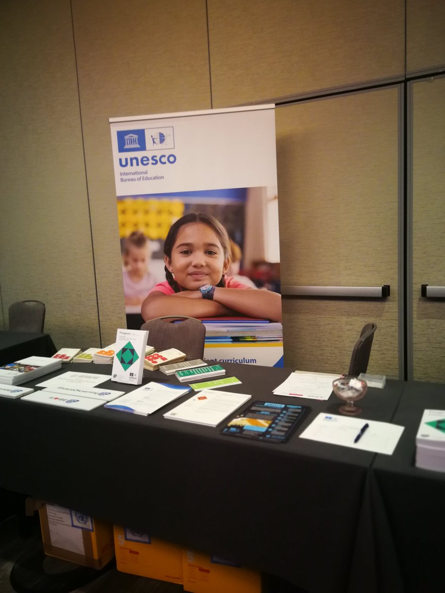 Come for the latest trends and critical issues in curriculum, stay for the historical collections, but let's be real, you may also want to come to the <a href="/IBE_UNESCO/">UNESCO-IBE</a> publication exhibit at #CIES2023 for the (delicious!) Swiss chocolate. Stop by. @CIES_us <a href="/IBE_Prospects/">UNESCO Prospects</a>🍫 #priorities