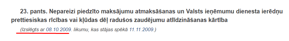 KBlumberga's tweet photo. Apstrīdot @vid_gov amatpers.dīvaino piedziņas lēmumu,ieskatījos likumā Par VID. 

Izrādās,VID darbiniekiem ir tikai tiesības.Atbildība nekāda. 

DZĒSTA norma par nepareizi piedzīto maksājumu atmaksāšanu,VID ierēdņu prettiesiskas rīcības/kļūdas dēļ radušos zaudējumu atlīdzināšanu. https://t.co/HZ9e7Vs0PN