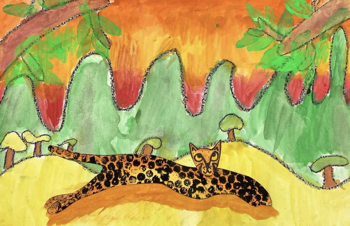 getreadytoARTY's tweet photo. Fourth grade traveled to Botswana Africa to learn about the fastest land animal on Earth: the cheetah 🐆 https://t.co/P2qDR2k3qv