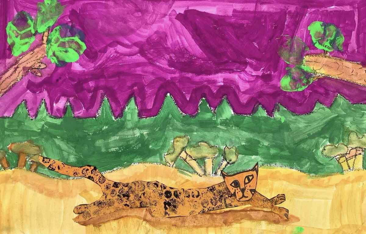 getreadytoARTY's tweet photo. Fourth grade traveled to Botswana Africa to learn about the fastest land animal on Earth: the cheetah 🐆 https://t.co/P2qDR2k3qv