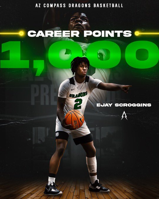 Blessed to hit 1k <a href="/TeamRHJAZ/">Coach Hood</a> @lamar_williams1 <a href="/AZCompass_Prep/">AZ Compass Prep🐉</a>