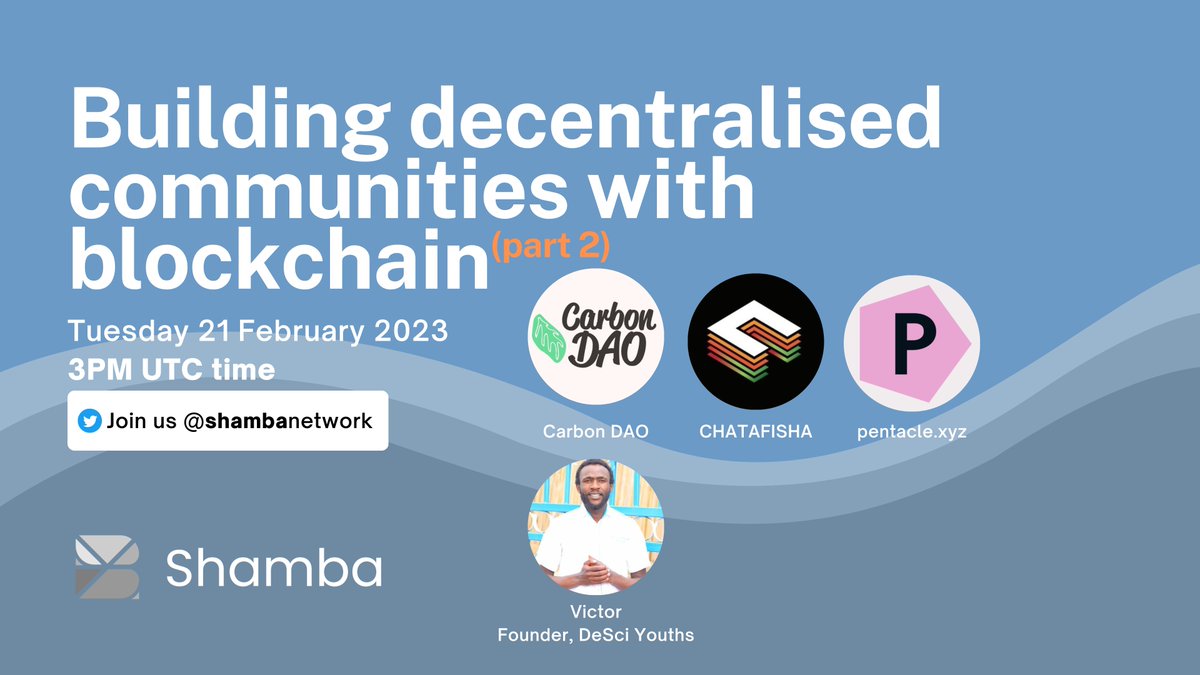 Join us tomorrow to explore how decentralised communities can address social and environmental issues, censorship and hacking, privacy and security, and more. @chatafisha <a href="/pentaclexyz/">pentaclexyz</a> <a href="/QBEvickih/">VicTor</a> <a href="/CarbonDAO/">Carbon DAO</a> #TwitterSpaces #blockchain
Set a reminder here:  x.com/i/spaces/1OyKA…