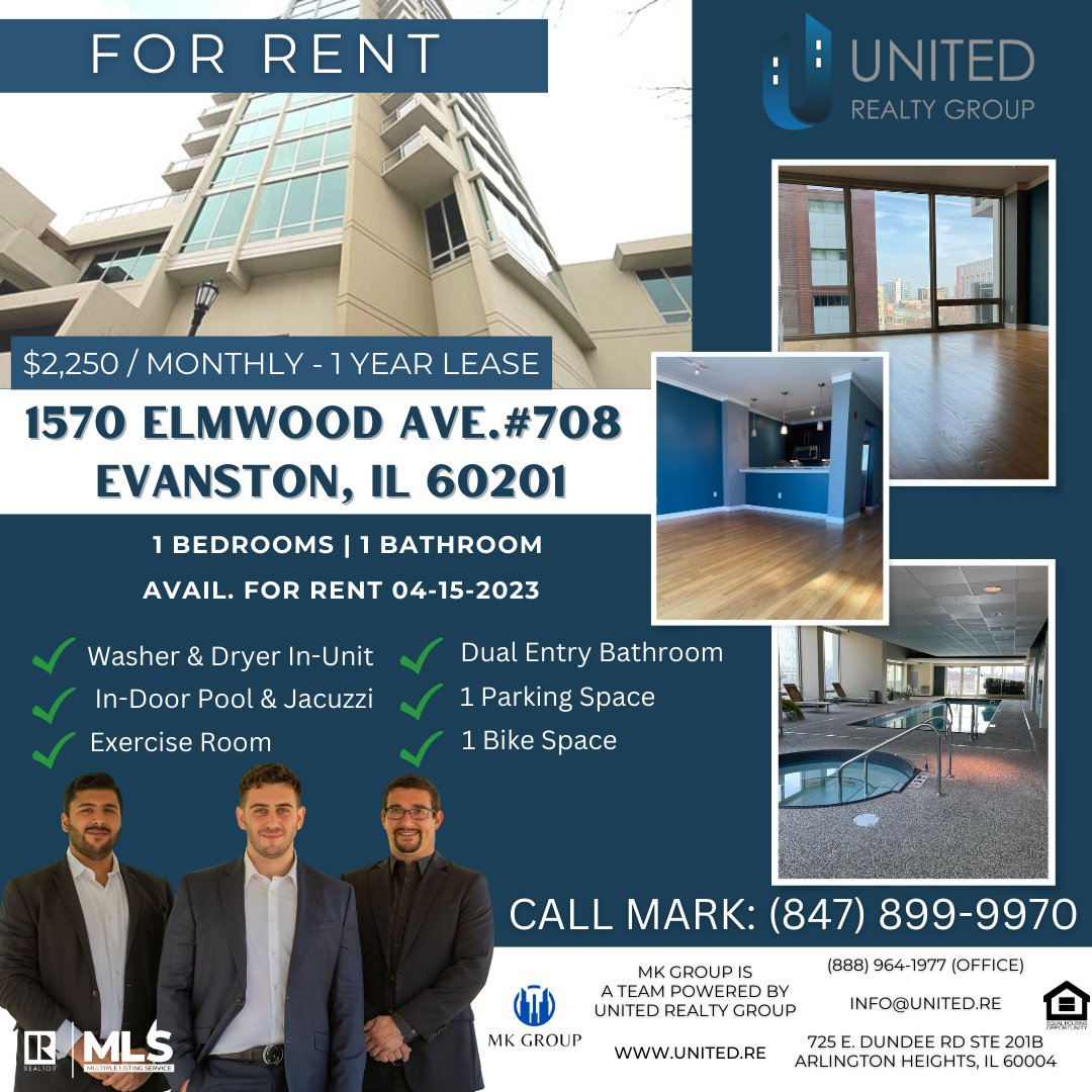1 bed, 1 bath Condo for Rent in Evanston, IL Available April 15, 2023, for move-in. View on Zillow: bit.ly/OneEvanstonFor…