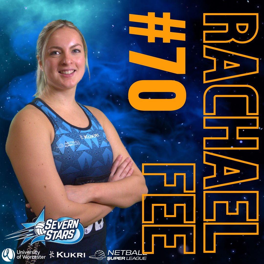 SevernStars's tweet photo. Massive congratulations to Rachael Fee who took to the court tonight against London Pulse to become Star #70 🧡🌟💙

#weareSTARS https://t.co/C1eqXZczXp