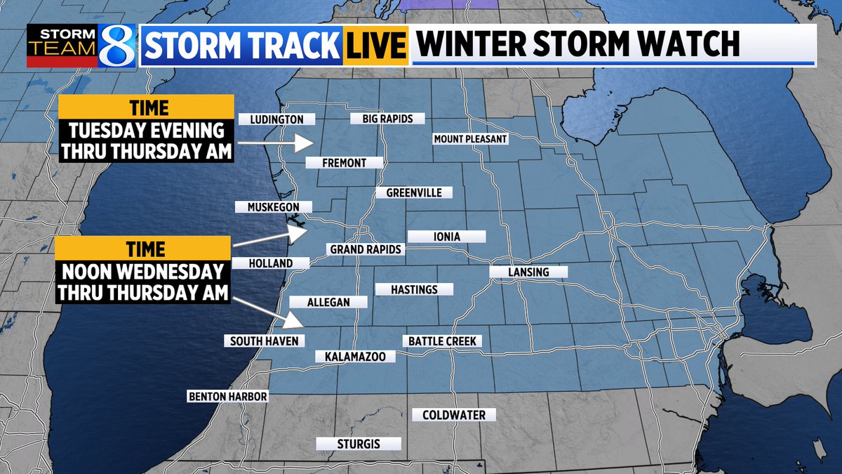 Blake Harms on Twitter "🚨 Winter Storm Watches have been issued ahead