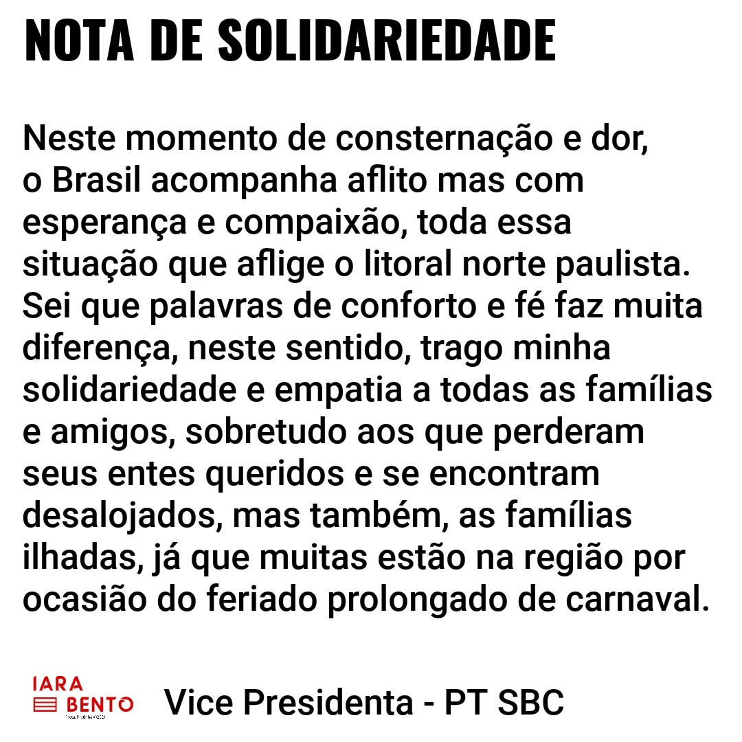 IaraBento8's tweet photo. #notadesolidariedade
#LitoralNorteSP https://t.co/29XmQ8fkxp