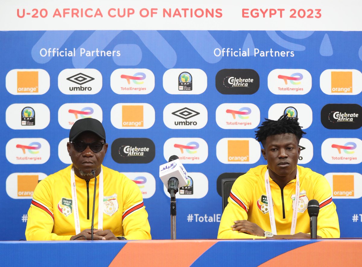 AspacBenin's tweet photo. Can U20, Égypte 2023
<<Nous sommes là pour se donner à fond pour montrer de quoi nous sommes capables. Nous sommes très très motivés. Ça sera un très bon match>>
Tamimou Ouorou, capitaine des U20 Bénin, joueur ASPAC
@portdecotonou
@CAF_Media #Zambia #guepard #ZamBen #CANU20 https://t.co/AHTRVaDTpg