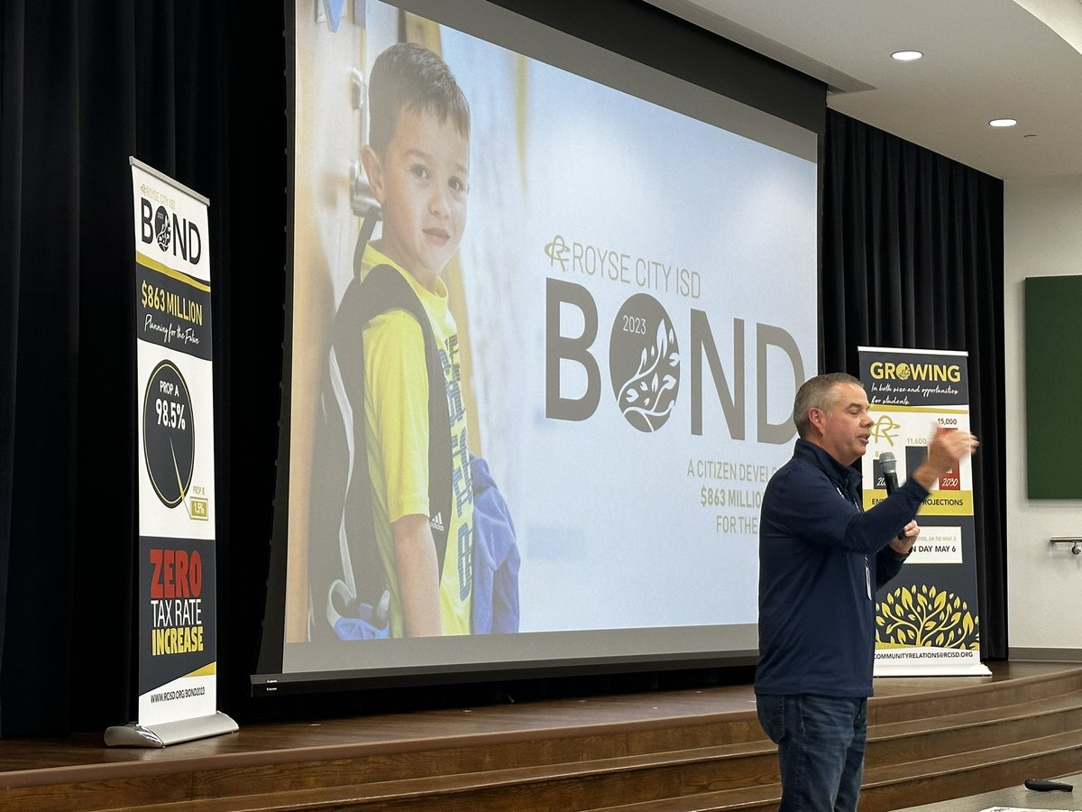 Passing a school bond to meet the needs of our kids starts with communication and <a href="/kworthy11/">Kevin Worthy</a> is the best superintendent to ever do it.  #RCISDJoy <a href="/ruthcherryelem/">Ruth Cherry Elementary School</a>
