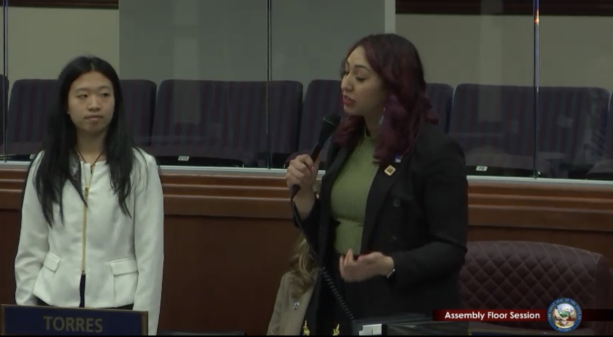 UNevadaGov's tweet photo. Today is ASUN Day at the Nevada Legislature! We are so proud of our student leaders and their advocacy on behalf of the Wolf Pack Family. #NVLeg https://t.co/hVQsINONlF