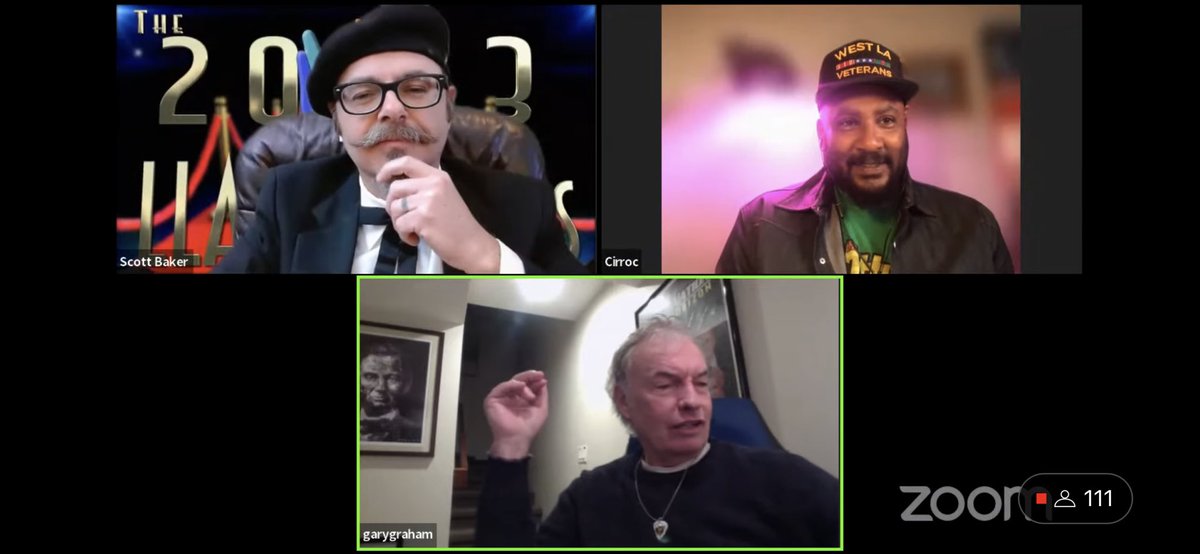1TrekFan's tweet photo. More cool #StarTrek guests on the @VirtualTrekCon #VTC4 LLAPy awards! Gary Graham @BonnieBellG & her beautiful voice (no singing though 😔), the incredible punk on the bus @KirkThatcher (where’s our action figure?!) and #StarTrekEnterprise @ConnorTrinneer and @idomknow !!! https://t.co/akQhRhzEb2