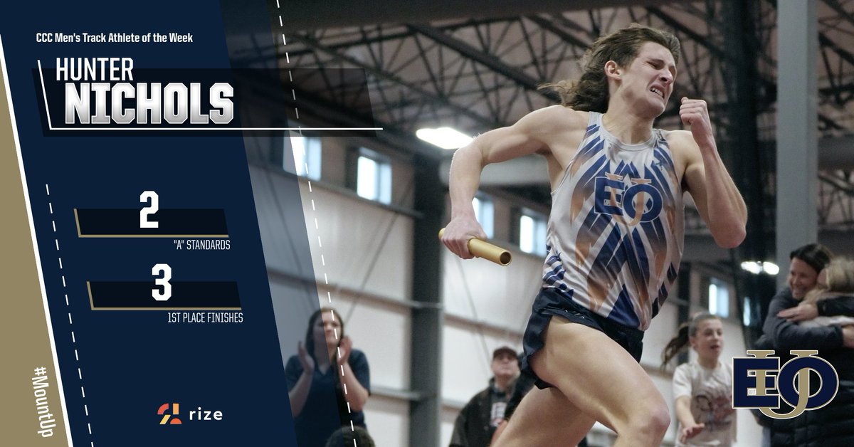 EOUAthletics's tweet photo. Another big weekend of Mountie performances!
@eouxctf's Maggie Ledbetter, Israel Miles, and Hunter Nichols earned track and field athlete of the week honors!
@EouHoops's Phillip Malatare earned men's basketball player of the week honors!
#MountUp | #TheEasternEdge https://t.co/UYlIUJ5eyC