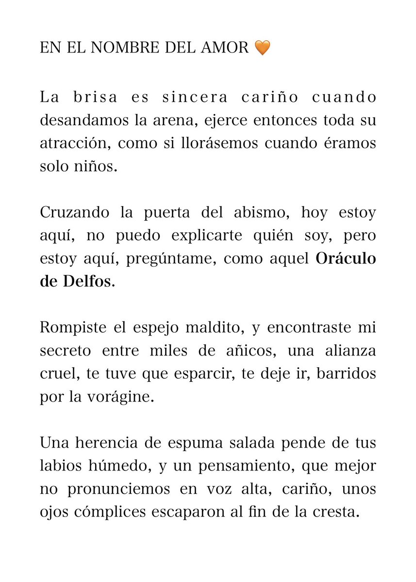 ionztomo16's tweet photo. EN EL NOMBRE DEL AMOR 🧡
JUAN GAGO (c)
#unalluviadeverano #diosapalas #olvidamos #poesia #escritores https://t.co/pwnF1XizWe