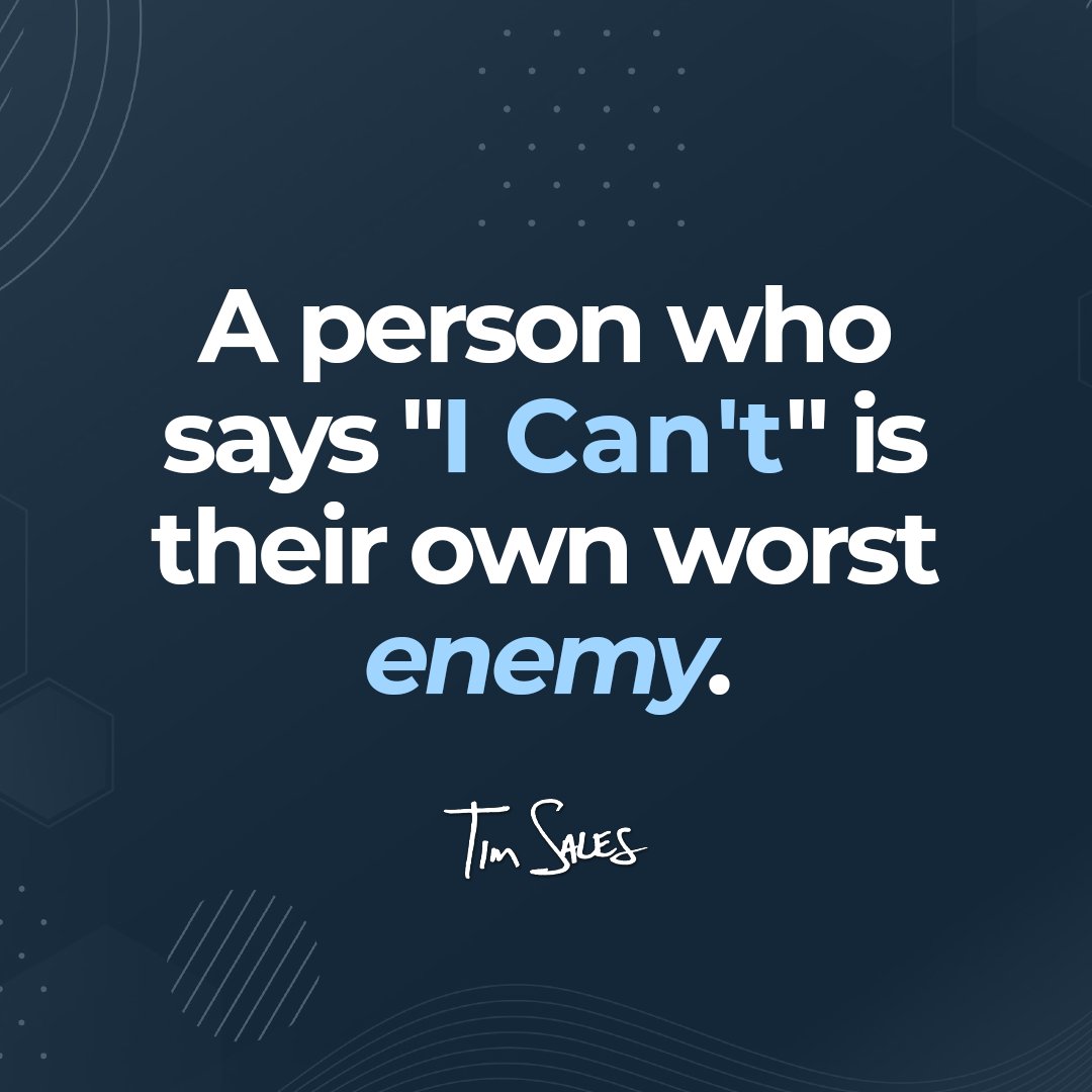 timdsales's tweet photo. I believe YOU can do ANTHING you set your mind to doing. Hit the 💙 if you will commit to saying I CAN this week. 

#networkmarketing #networkmarketingcoach #networkmarketingsuccess #networkmarketingtraining #believeinyourself #icandohardthings https://t.co/jbbleeFIIF