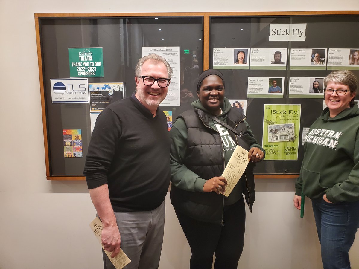 EMUTheatre's tweet photo. Congratulations to the company of "Stick Fly" on such a successful show run! We want to thank all of you friends and Mayor Nicole Brown for joining us this last weekend! Production photos by Randy Mascharka.
#EMUTheatre #StickFly #Legacy #Closed #MayorNicoleBrown https://t.co/B9ji0C73v1