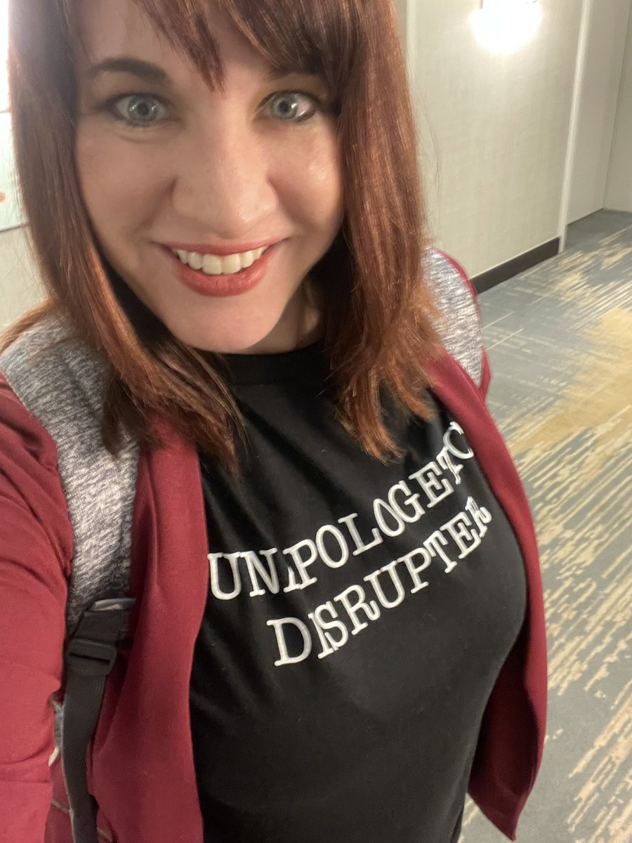 Officially a part of the Unapologetic Disrupter team… well, I always have been but now I have the merch 😆@principalest