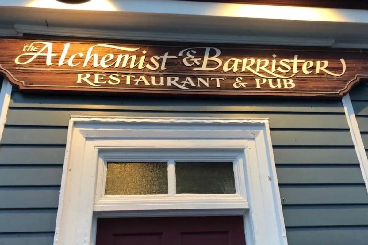 TheAandB's tweet photo. Have you heard this one before? A pharmacist and a renowned lawyer walk into a bar to share drinks, laughs, and memories. They then hatch an idea to cultivate that spirited energy at a pub of their own. Thus, #AlchemistAndBarrister is established here in Princeton! https://t.co/3BIggEQqqX