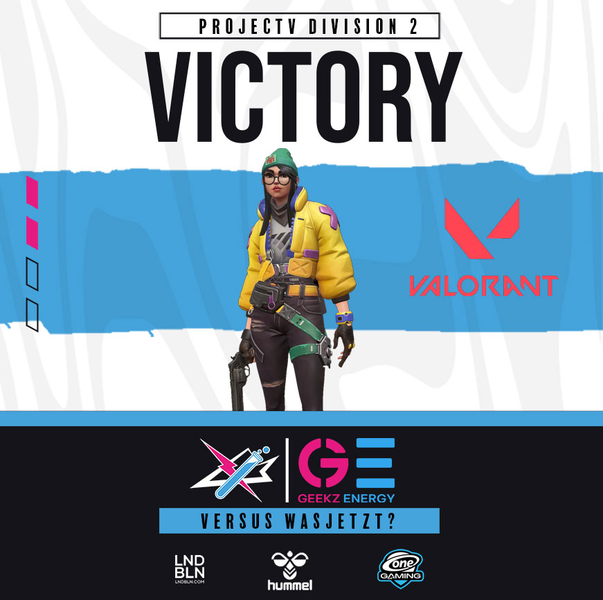 #Victory 
Die Jungs setzen sich mit 2-1 gegen #wasjetzt durch und feiern somit direkt ihren ersten Sieg unter neuer Flagge! 

#valorant #beageek #projectv #esport
