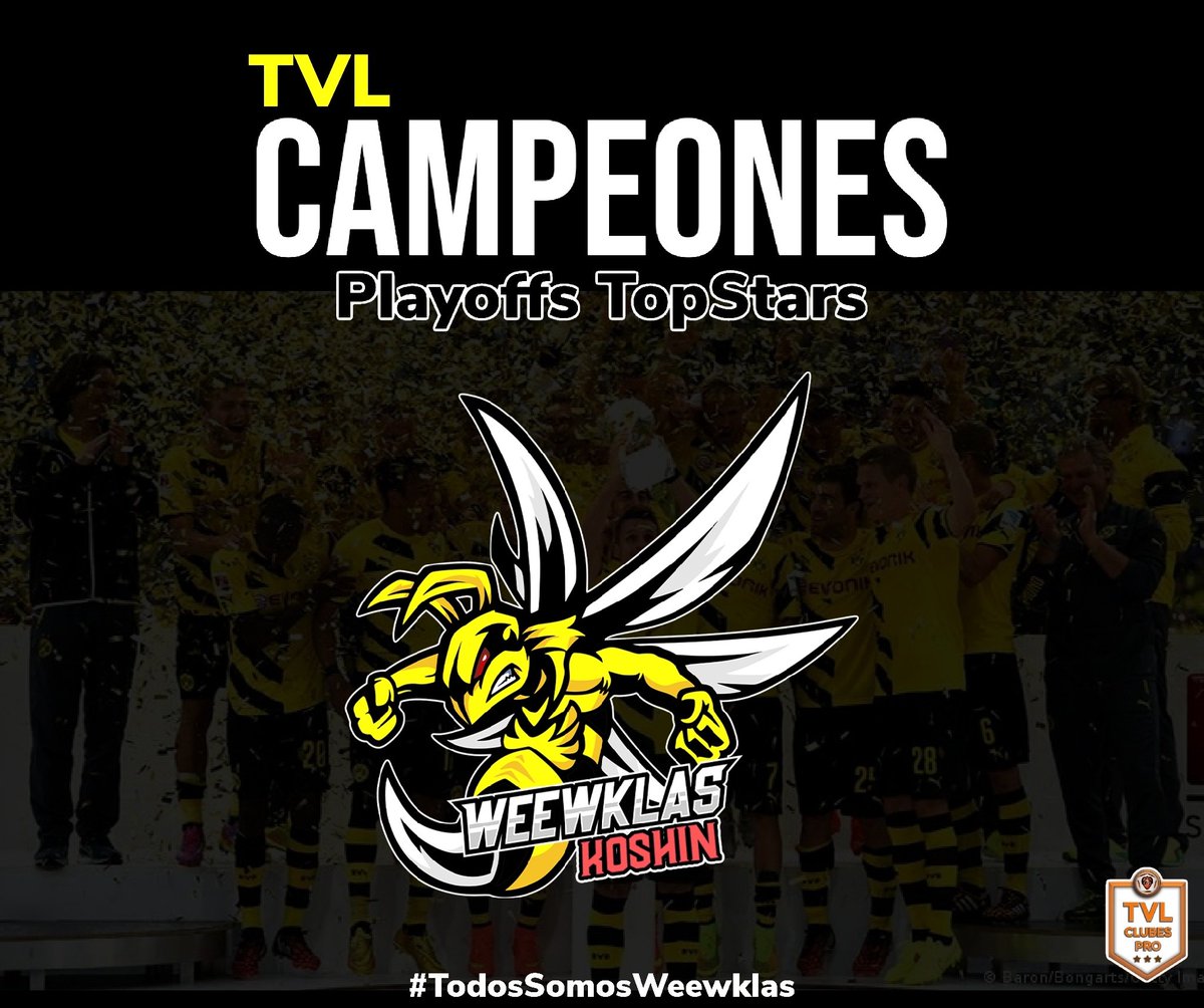 🏆CAMPEONES DEL PLAYOFFS TOPSTARS🏆

Después de ganar la liga regular, jugamos unos play offs de infarto con un partido final de 3 - 0 a favor de los nuestros, sois enormes, súper orgullos de los nuestros.
+🏆
+150💰

#GOWK #TodosSomosWeewklas 🖤💛🐝