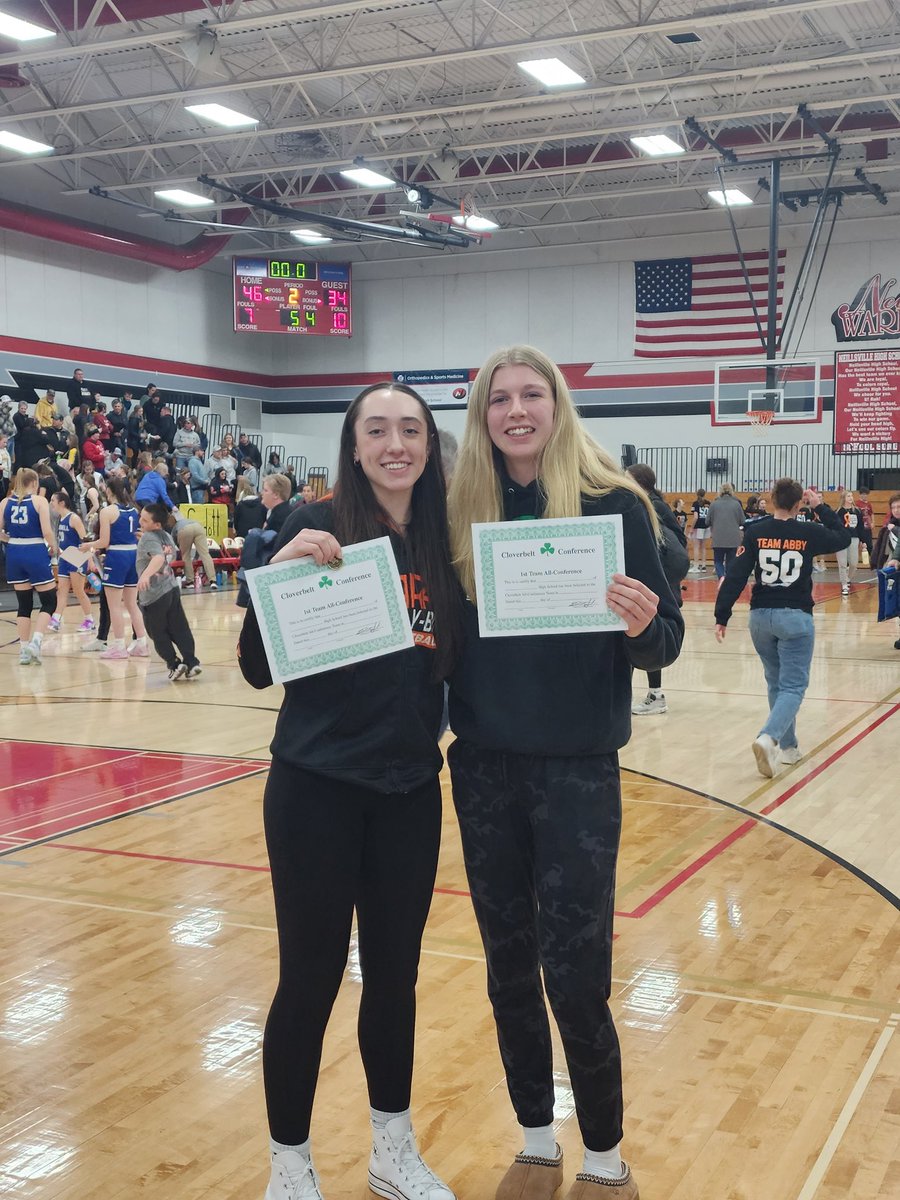 Congrats to 2023 <a href="/BeckerTeagen/">Teagen Becker</a> and 2024 <a href="/AshleyChilson33/">Ashley Chilson</a> for being named 1st team all conference in the W. Cloverbelt.   

Seeing face guards, box and 1s and defensive overloads all season these two really found a way to consistently impact games in meaningful ways, on both ends.