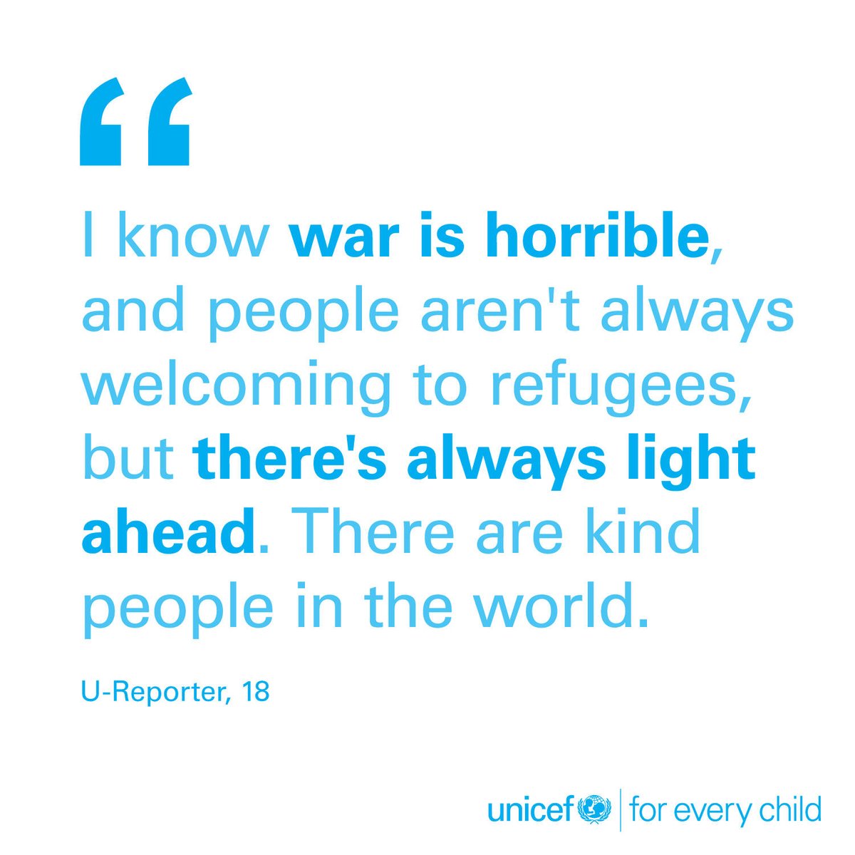 UNICEF's tweet photo. Hope. Peace. Solidarity. 🕊

These are messages from young people to all children impacted by the war in Ukraine and conflicts across the world.

Children need peace – now. @UReportGlobal https://t.co/CnZyBKbL6m