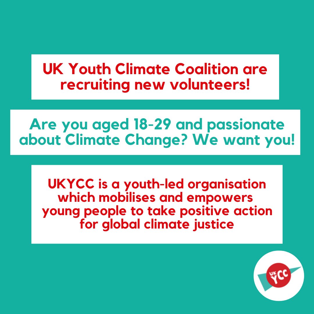 ukycc's tweet image. We’re recruiting! Our 2023 application period is now open. If you’re based in the UK and are enthusiastic about building a strong, broad, intersectional youth climate movement to fight for climate justice, then we are looking for YOU!

Check out ukycc.com/join-us to apply!