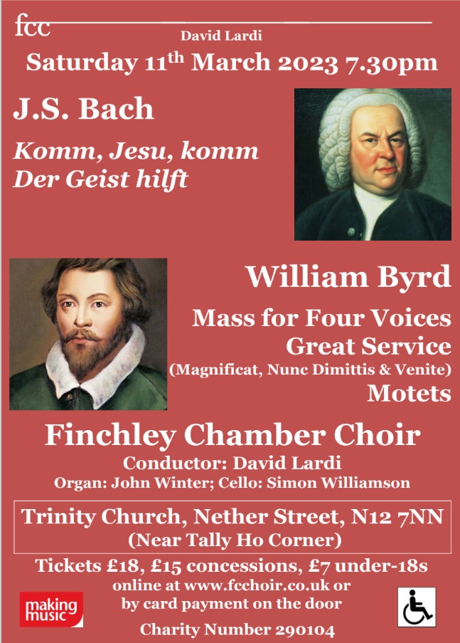 Very excited for this lovely programme marking 400 years since the death of #WilliamByrd, alongside some  masterful #Bach motets, with some bonus Bach cello music as well