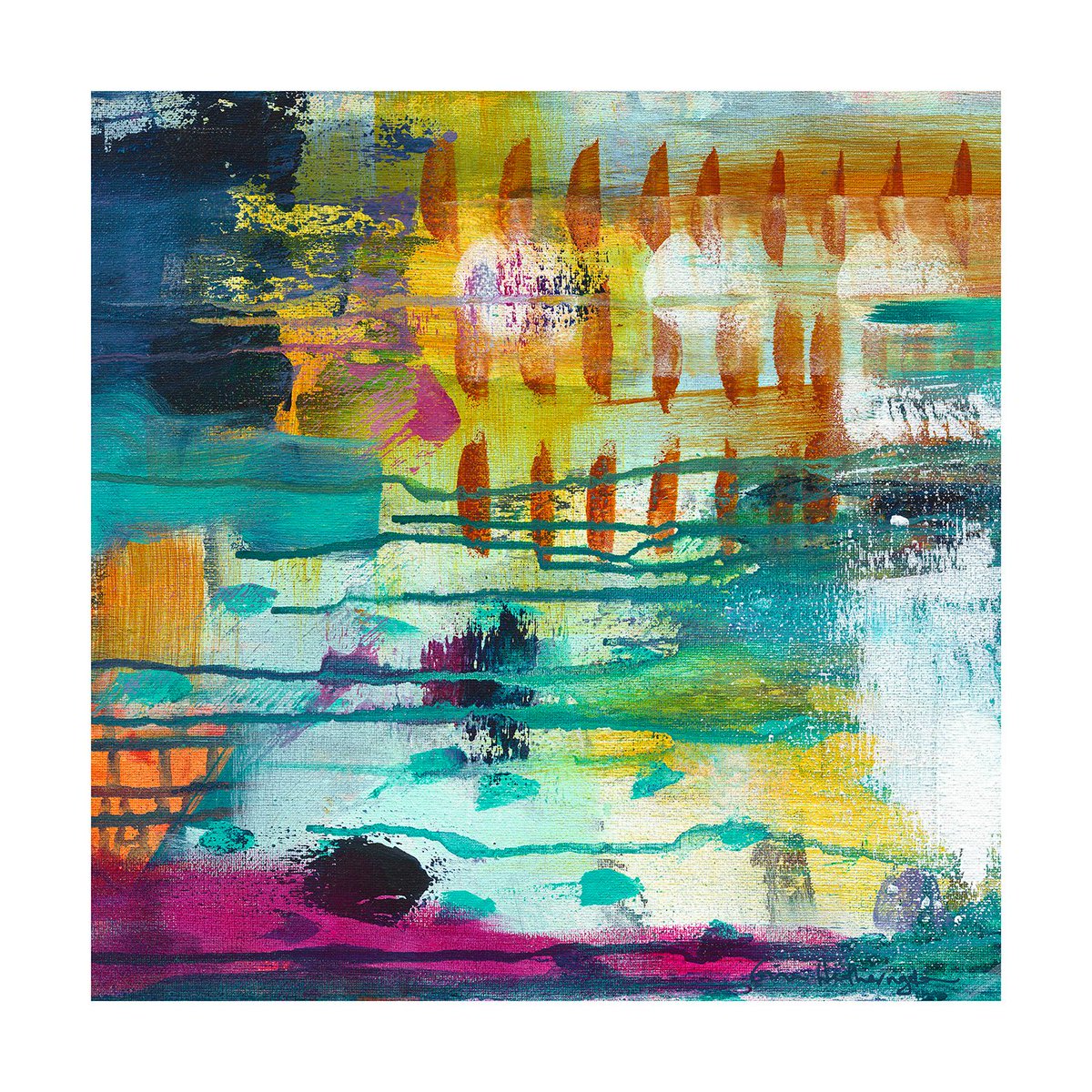 'Three Moons', acrylic on canvas 💛

#abstractart #abstractartforsale #artprints #artprintsforsale #wallartforsale #abstractpainting #contemporaryart #joyfulart #intuitiveart #artforhome #artistsontwitter #artistsontwittercommunity #ginahetherington #ginahetheringtonart