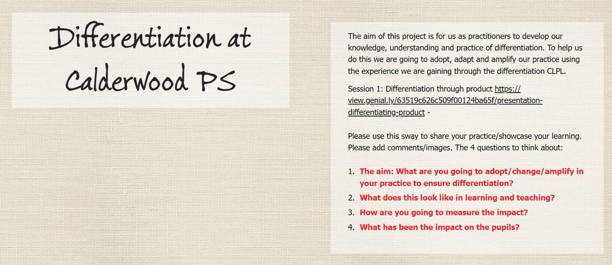 Calderwood_Pri's tweet photo. Following on from the @WL_Equity differentiation CLPL, we explored further, what this does and could look like at Calderwood. #CalderwoodChampions https://t.co/58ssMD3w1E