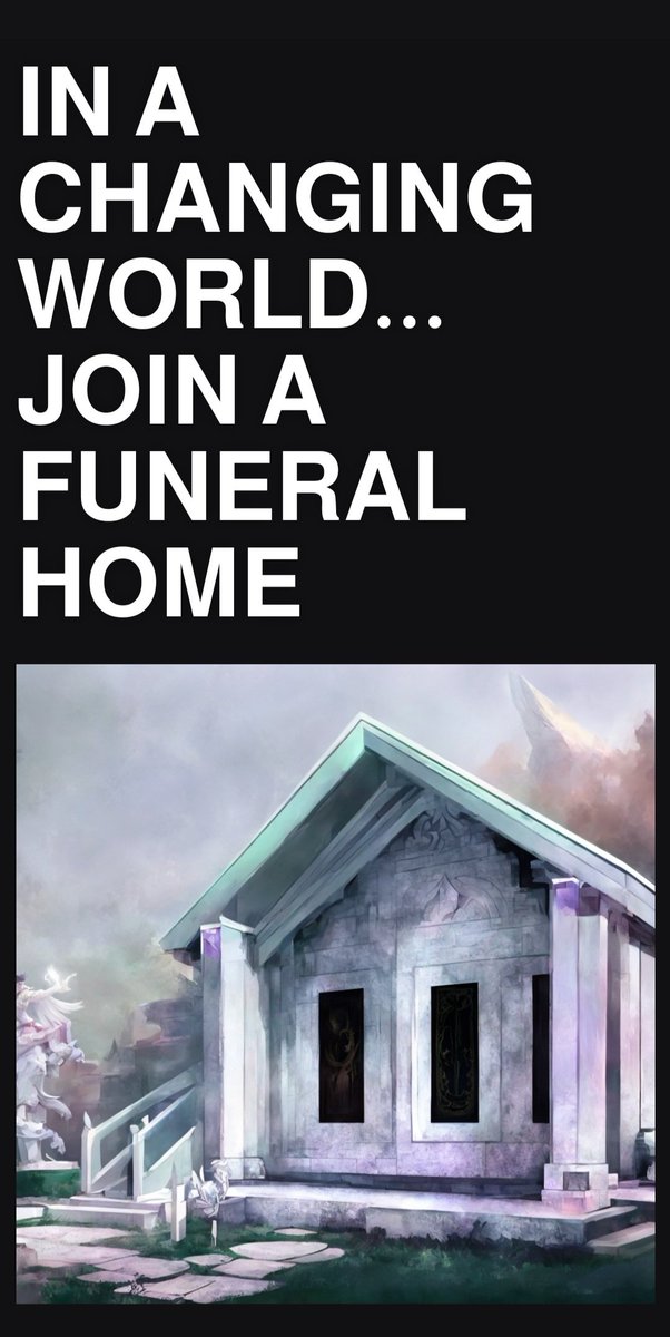Eternumland_of's tweet photo. Join a funeral home...#Web3 #nft #nftsystem #blockchain #developeratwork #crypto https://t.co/oSUN6aS4On