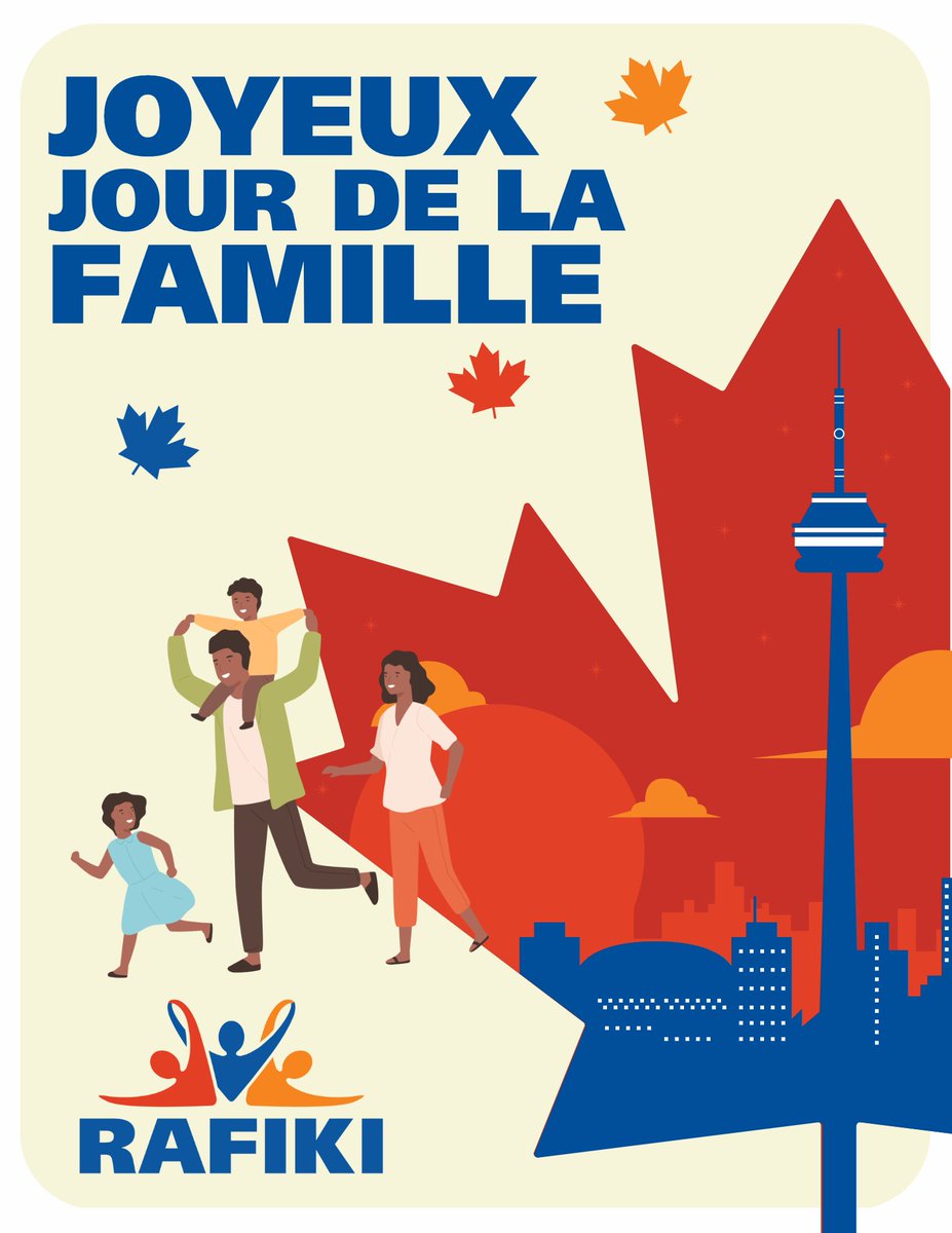 Une communauté est composée de plusieurs familles. Chez Rafiki, en tant qu'organisme dont les services sont axés sur les familles, nous souhaitons à tous une excellente journée en famille.