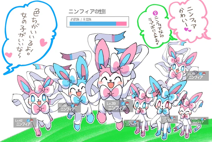 ニンフィア大量発生中!
Sylveon❤️Shiny Hunt

 #ニンフィアの日 