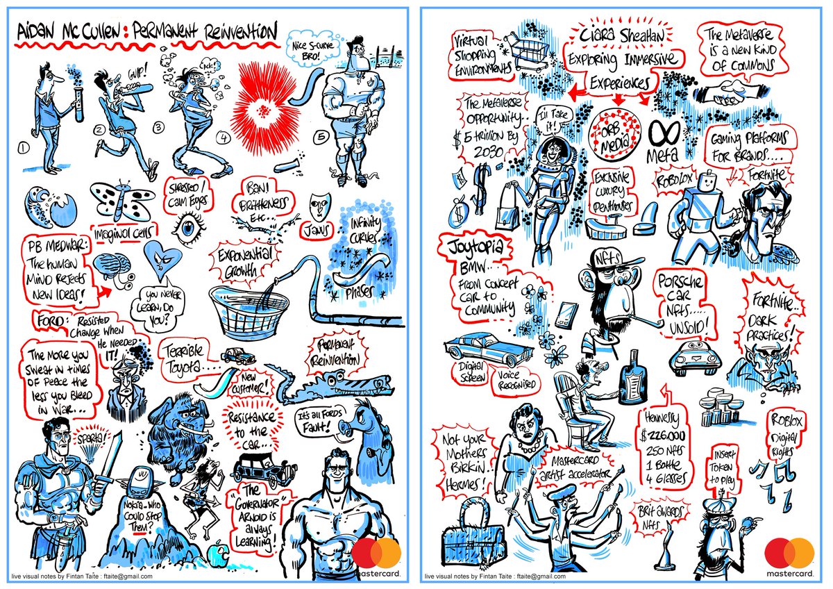 A small sample of my live graphic harvesting created at last week's mastercard Digital safari event in Dublin. 
 #mastercard#scribe#livedrawing #drawing