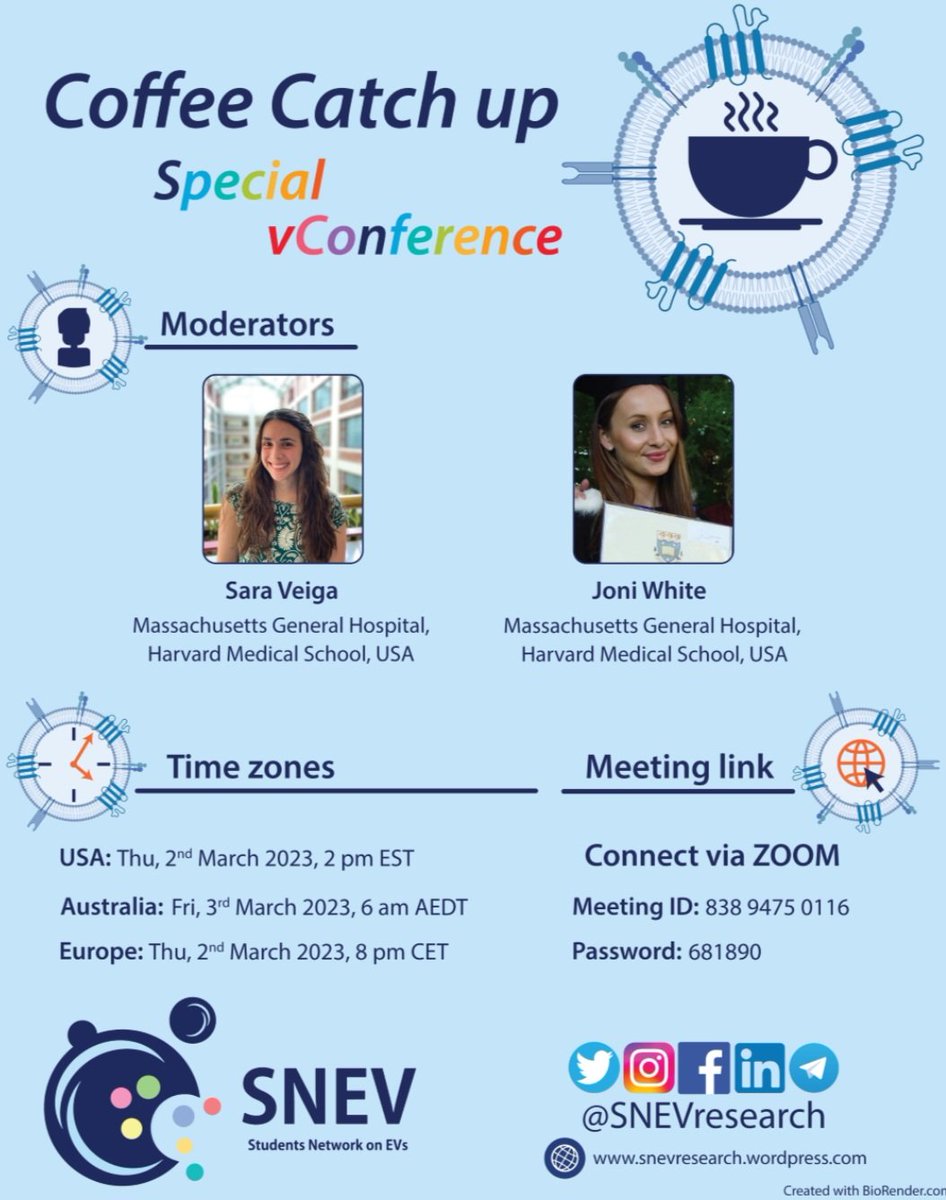 SNEVresearch's tweet photo. @SNEVresearch has a #CoffeeCatchup coming up! Join us with a tea, coffee, hot or cold drink of your choice, meet fellow EV researchers and find out about our #vConference ! For more information check out the poster below! https://t.co/gdldrhmCLT