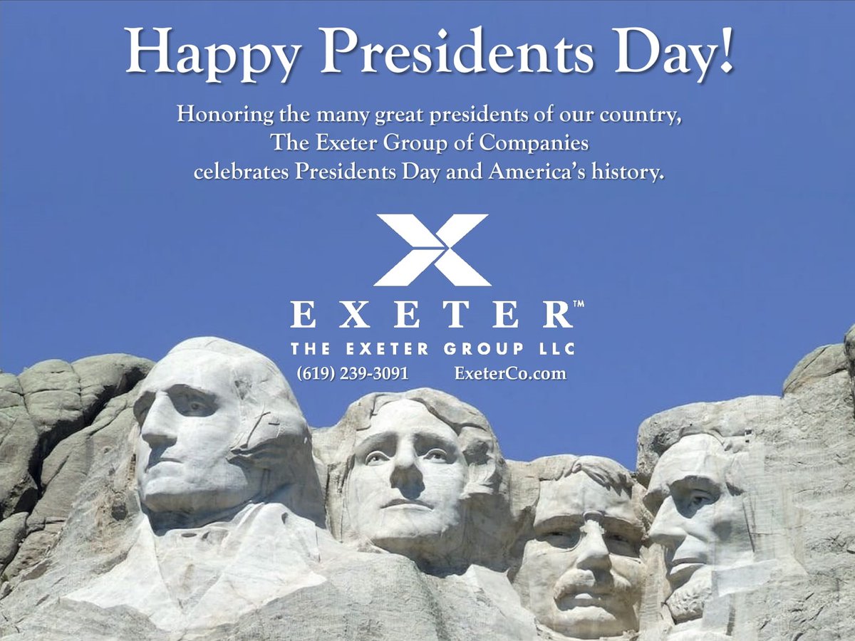 TheExeterGrp's tweet photo. Abraham Lincoln once said, "In the end, it’s not the years in your life that count, It’s the LIFE in your YEARS." 

Today, we remember, honor, and celebrate the service of America's Presidents. 

#TheExeterGroup #Exeter1031 #ExeterTrust #ExeterAssetServices https://t.co/EwSnK8mp7o