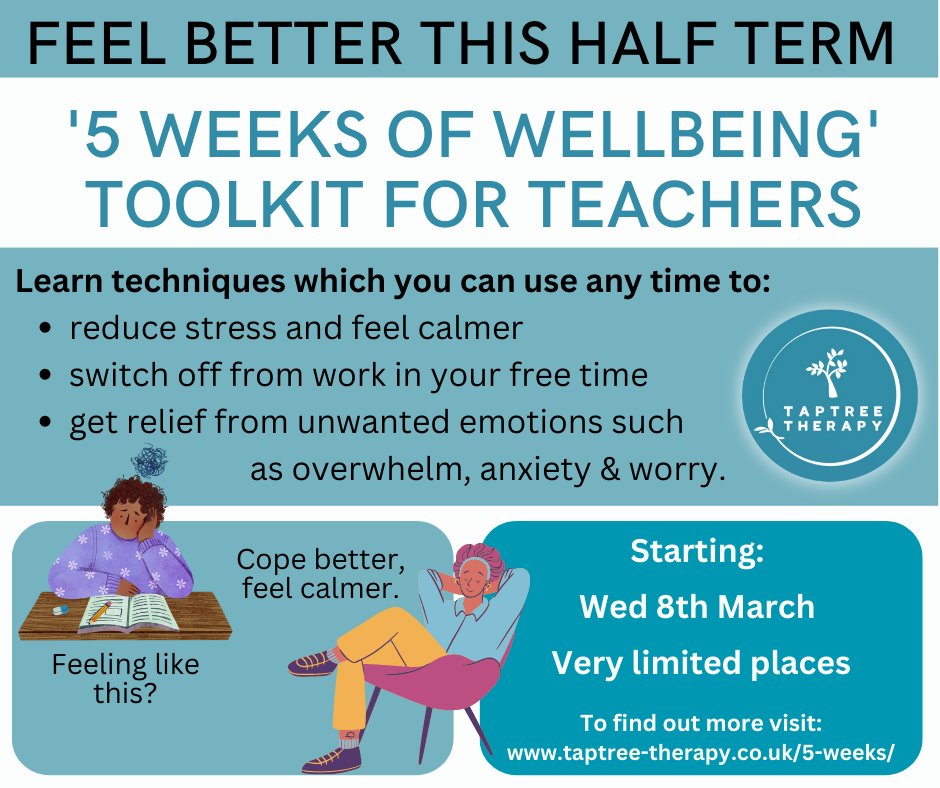Passionate about supporting the wellbeing and happiness of those in the education sector

#TEACHers #TeachersofTwitter #teacher #teacherwellbeing #EdTwitter #Wellbeing #teacherlife   #edutwitter #MentalHealthMatters #mentalhealthsupport