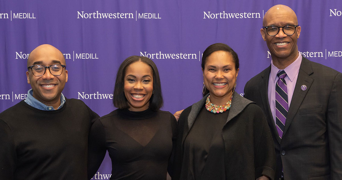 MedillSchool's tweet image. Thank you to @dbcadet (BSJ10, MSJ11) of @Essence and @marctothec of @WiedenKennedy for visiting campus to speak with the Medill community about how social media has shaped modern narratives around the Black experience and provided new outlets and insights for storytellers.