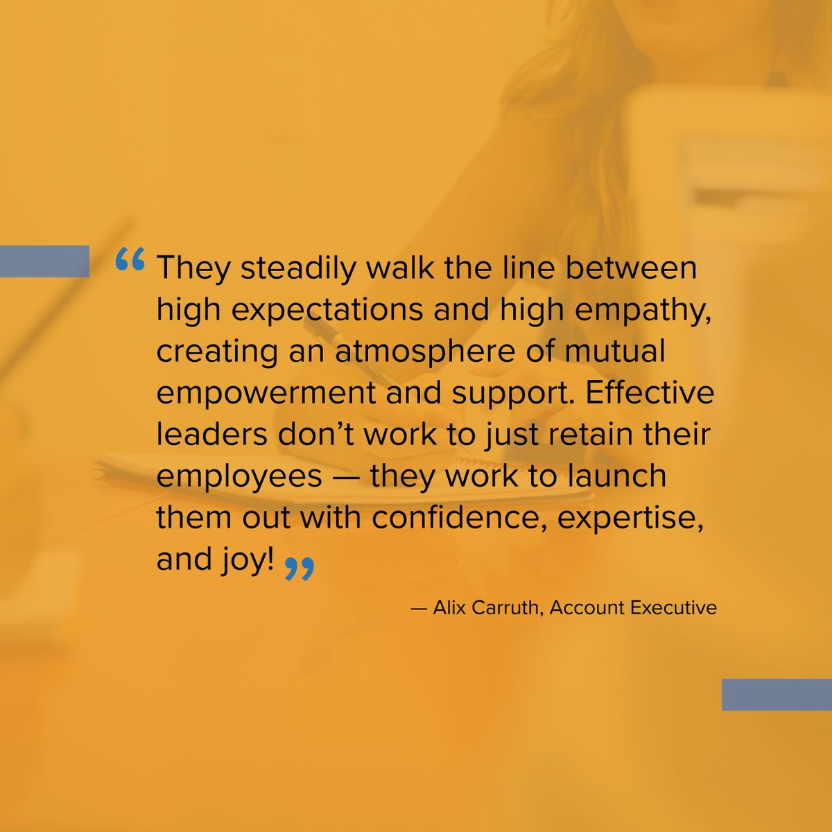 In honor of National Leadership Day, we asked a few of our employees what it means to be an effective leader. Here's what they had to say: