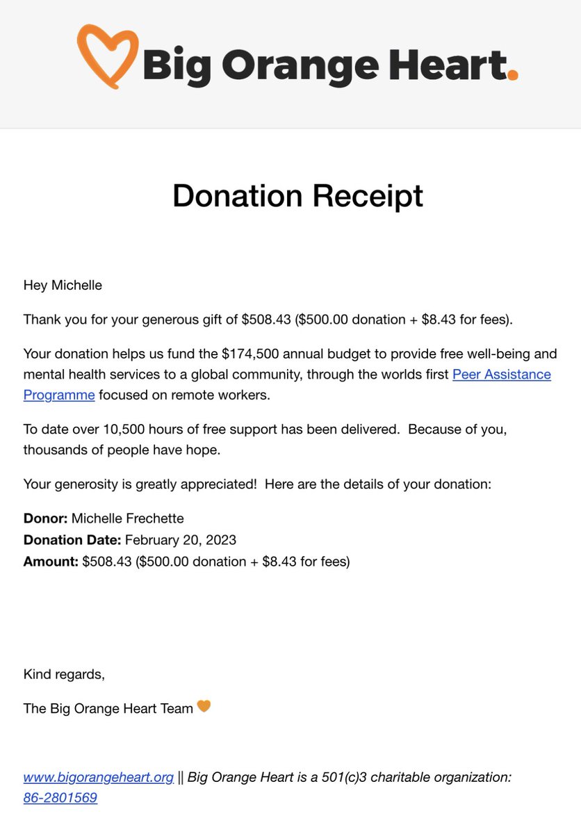 Michelle Frechette π»π»π» (@michelleames) on Twitter photo We did it #WCAsia! With over 100 #MichelleAndMe selfies, I have donated $500 to <a href="/aBigOrangeHeart/">Big Orange Heart π§‘</a>!
If youβre inspired to donate, here is the link! donate.bigorangeheart.org We did it #WCAsia! With over 100 #MichelleAndMe selfies, I have donated $500 to <a href="/aBigOrangeHeart/">Big Orange Heart π§‘</a>!
If youβre inspired to donate, here is the link! donate.bigorangeheart.org