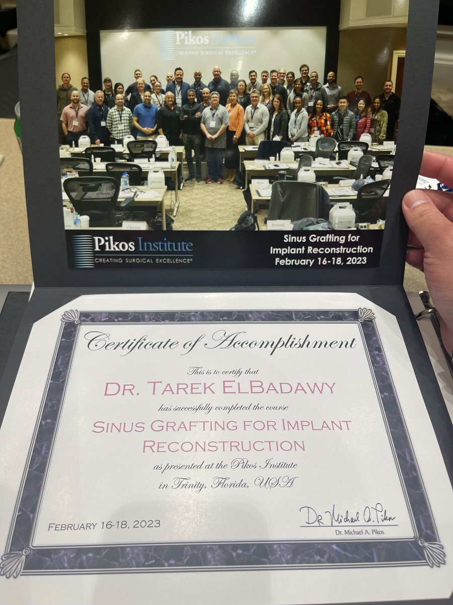 Dr_T222's tweet image. Dr. Pikos! Excellent educator. One of the most impactful CE courses I’ve ever been in and I’m a CE junkie! #Dentalimplants #Sinusaugmentation #Regenerative #FL