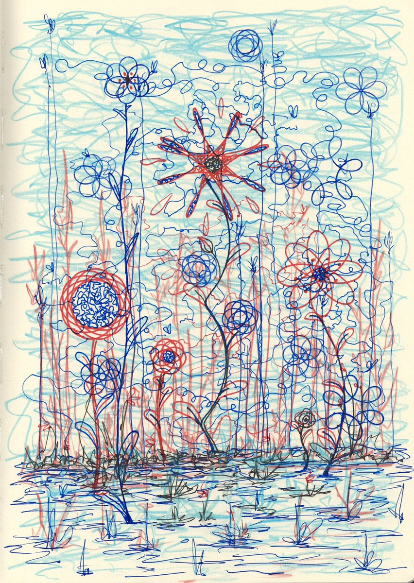 ArthurSKing's tweet photo. One more from the sketchbook, fun with ballpoint pens! https://t.co/q9tPimGMJe