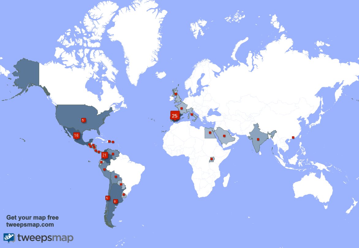 Tengo 1 nuevos seguidores, desde España 🇪🇸, y más durante la última semana tweepsmap.com/!Ultimate_W_CR