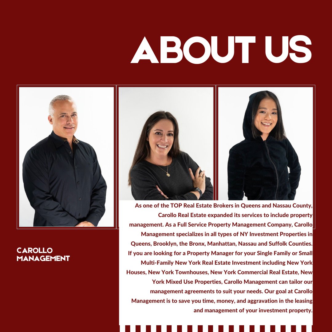 Carollo's tweet photo. Lean more about us on our website.
https://t.co/NA7a3H6Ot4

#propertymanagers #propertymanagement #nycpropertymanager #nycproperties #nycrealestate #nycrentals #nycforsale #nycforrent #propertymanagementcompany https://t.co/rro236qBsy