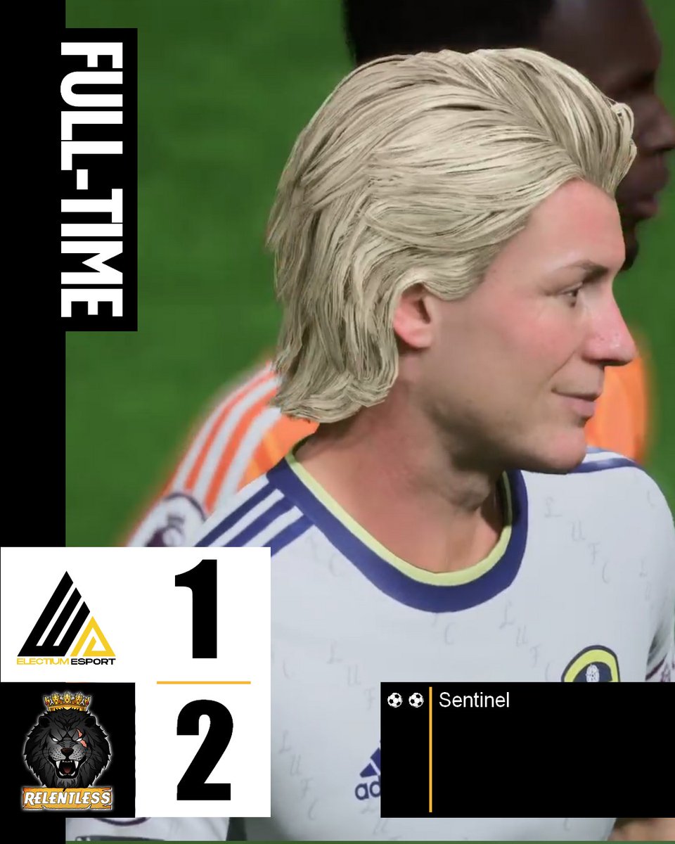 Relentless_CP's tweet photo. Résultats @eProLeagueCP 🏆
✅ 2-1 @Electium_eS
✅ 2-0 @Crystal_Fifa
✅ 4-0 @WildneSsCP
9/9 ce soir !! On prend la tête du championnat, à nous de pas merder lors des 3 dernières journées.
#HardWithRelentless 🦁 https://t.co/uQY57erfM8