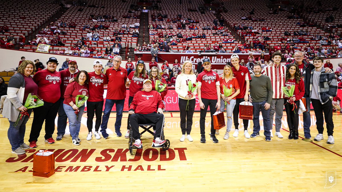 IndianaWBB's tweet photo. Thank you to our senior managers &amp; practice squad players! 

We truly appreciate all you've done for us. 🤍❤️ https://t.co/OERCbZ9uPx