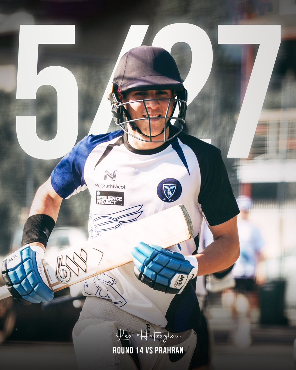 A 💯 for the Englishman Toby Rawlings, and a five wicket haul for Leo Hatzoglou were the highlights from our Round 14 clash against Prahran! 🔥